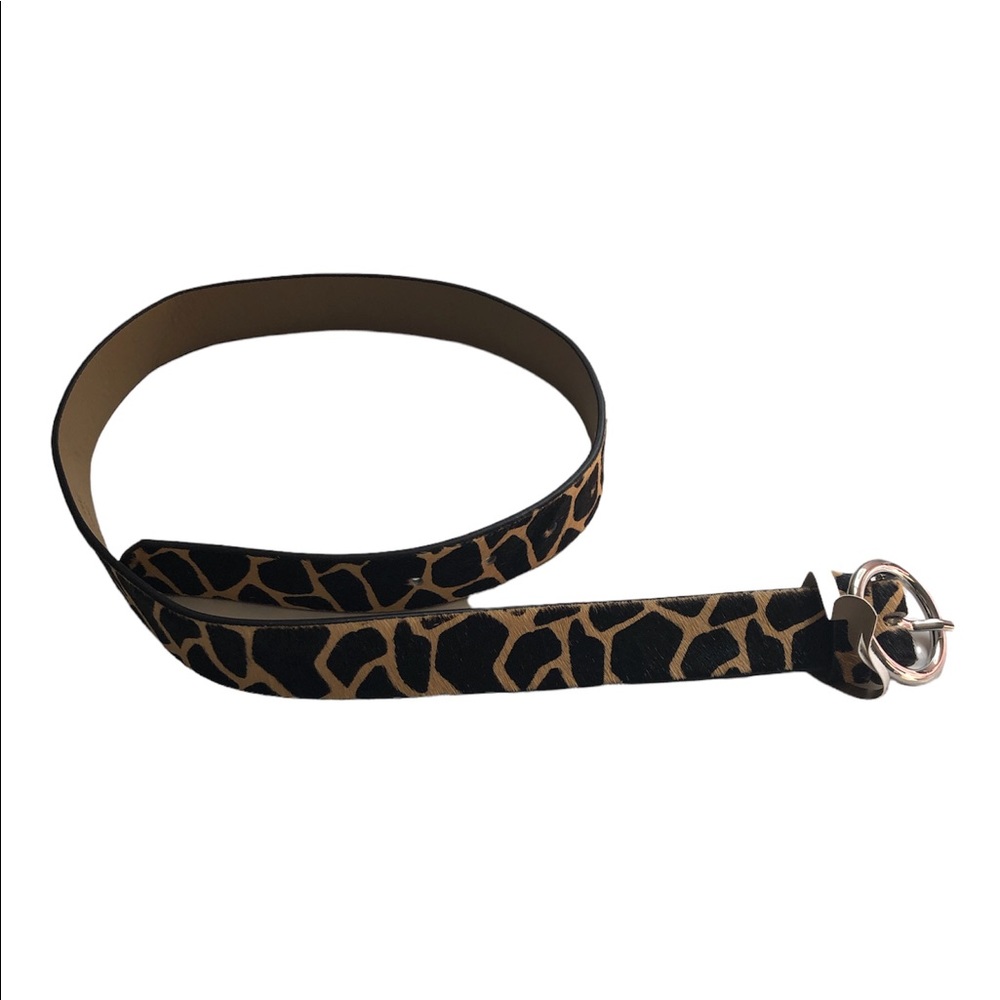NWOT Urban Outfitters Cheetah Animal Print Belt Calf Hair Size S